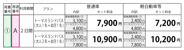 料金表