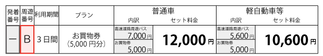 料金表