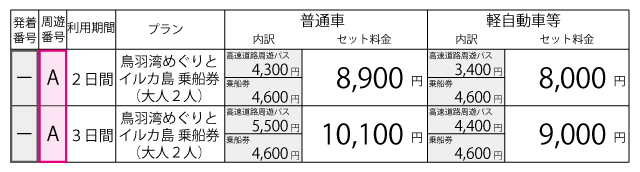 料金表1