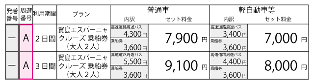 料金表2