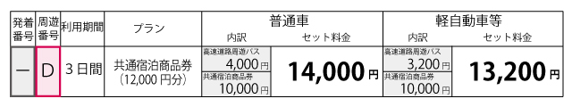 料金表