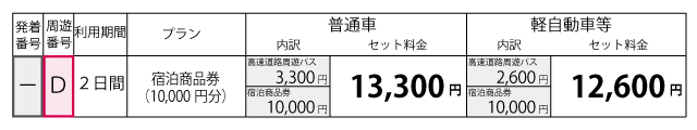 料金表