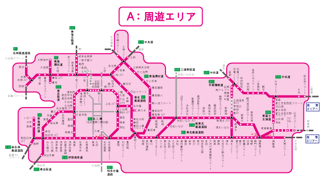 周遊エリア図