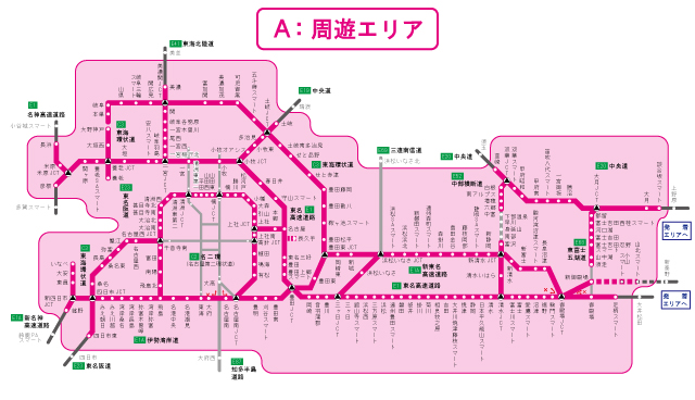 周遊エリア図