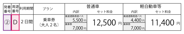 料金表