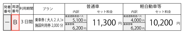 料金表