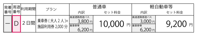 料金表