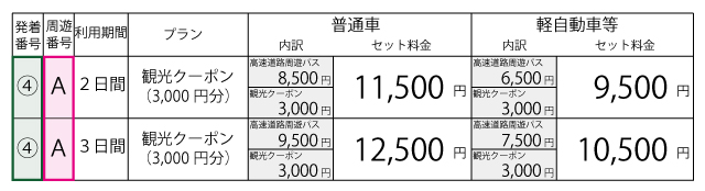 料金表