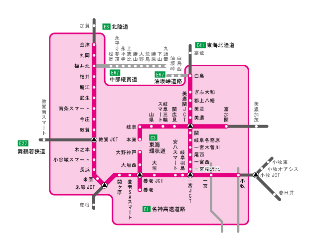周遊エリア図