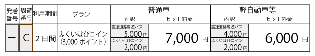 料金表