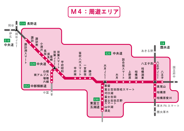 周遊エリア図