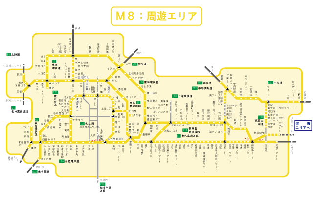 周遊エリア図