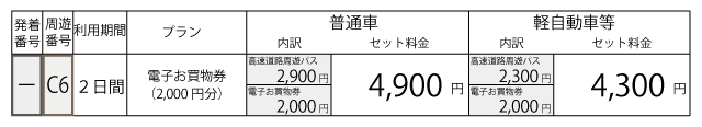 料金表