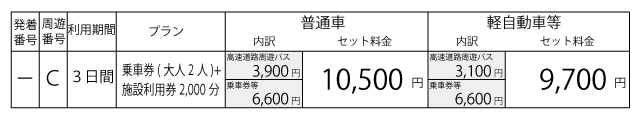 料金表