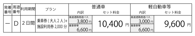料金表