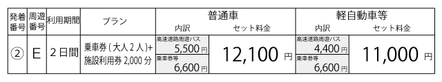 料金表