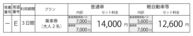 料金表