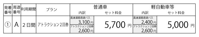 料金表