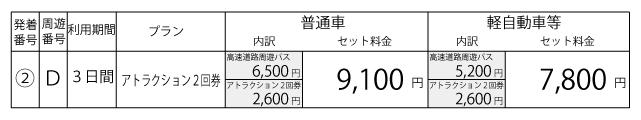 料金表