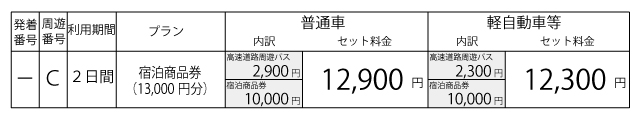 料金表